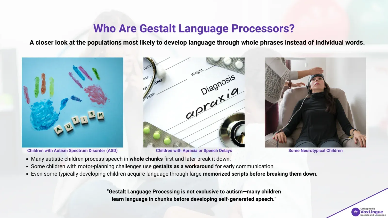 figure 1 - Who Are Gestalt Language Processors? Understanding Echolalia, Language Development, and the Key Differences from Analytic Processing | Who Are Gestalt Language Processors?