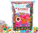 Bag of multicolored water beads for sensory play